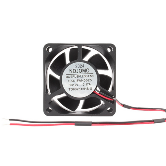 Ventilador FAN0025 60x60x25mm 12V - 26.60 CFM, 5000 RPM