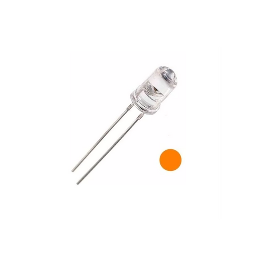 LED Ultrabrillantes Color Naranja/Ámbar De 5mm