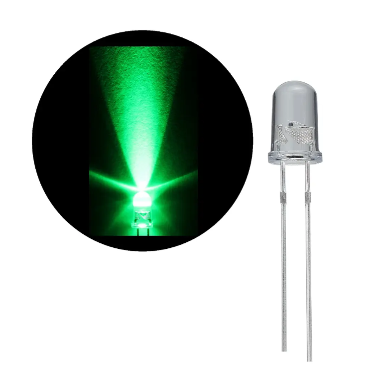 LED  ULTRABRILLANTES COLOR VERDE  DE 5MM THT