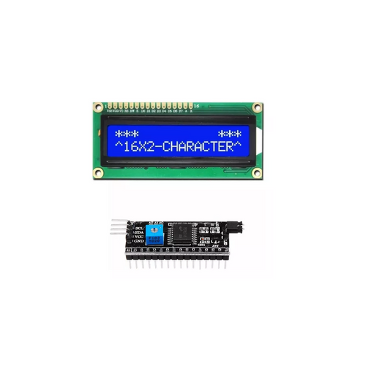 Módulo LCD 1602  Pantalla Verde + IC2